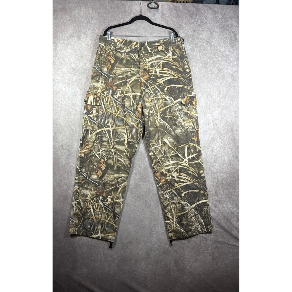 Whitewater Pants Mens Size XL Camo Ducks Unlimited Advantage Max-4 Cargo Hunting